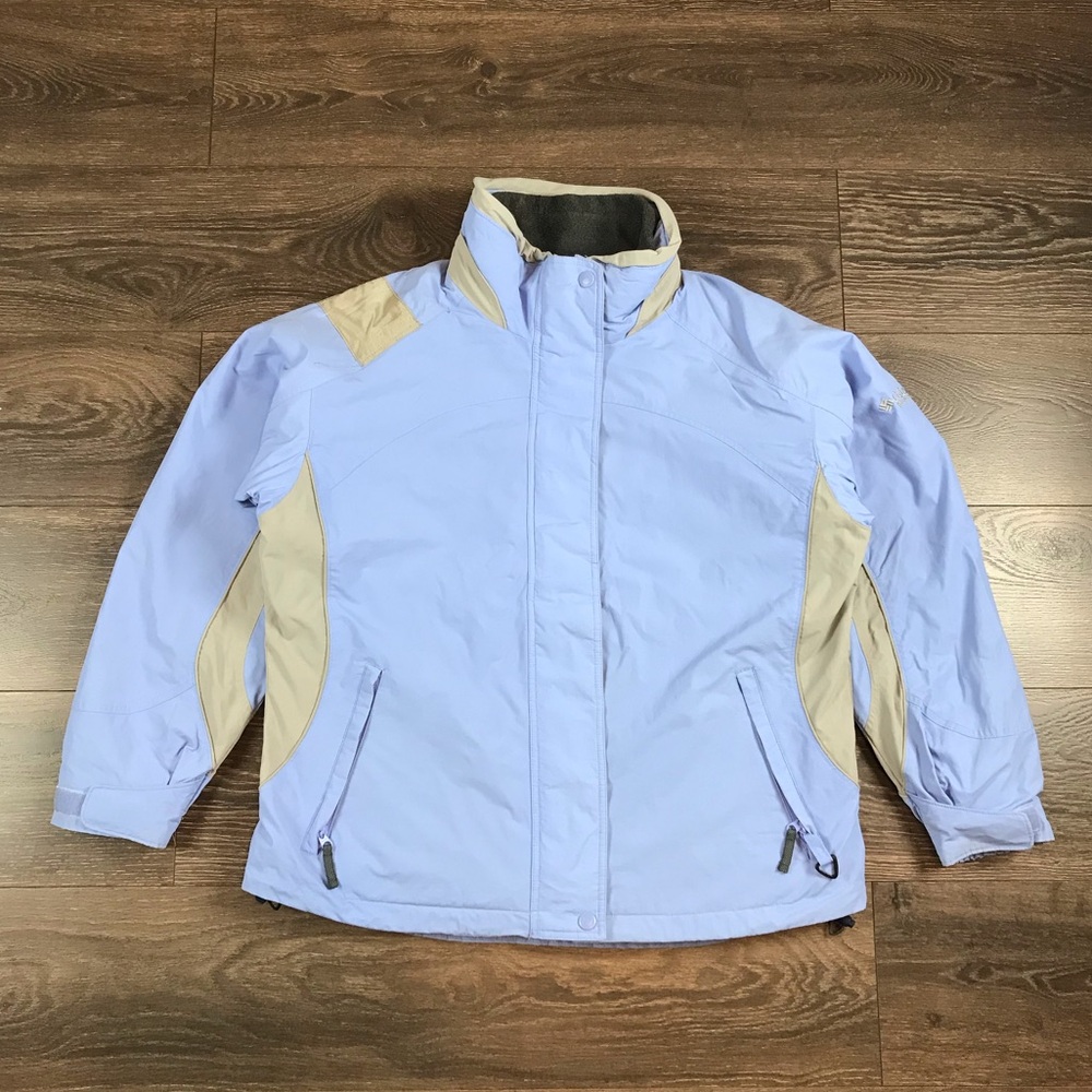 Columbia Sportswear Company Bugaboo Women’s Baby Blue 2-N-1 Winter Jacket Sz XL